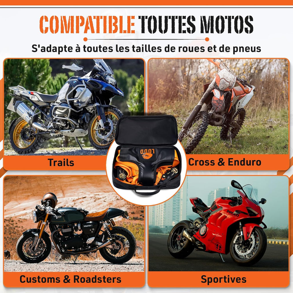 Sangle RSW compatible trail, cross, enduro, custom, roadster et sportive