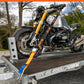 Sangles Moto Arrimage au Guidon avec Manchons Composites Renforcés et Boucles Renforcées – Largeur 38 mm – Polyester Haute Résistance 1100 kg – Mousquetons Acier – Valise Incluse