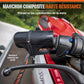 Sangles Moto Arrimage au Guidon avec Manchons Composites Renforcés et Boucles Renforcées – Largeur 38 mm – Polyester Haute Résistance 1100 kg – Mousquetons Acier – Valise Incluse