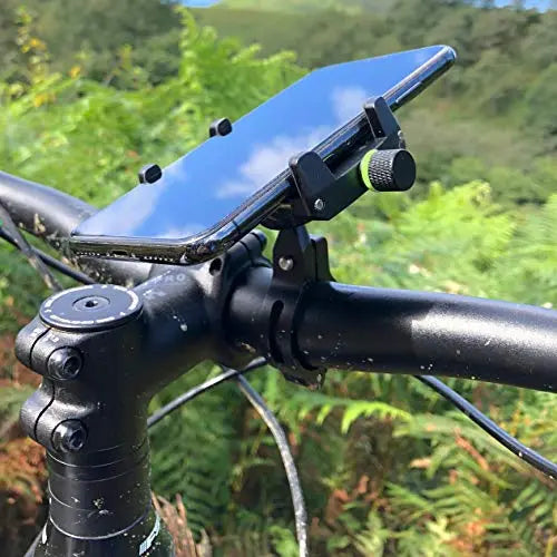 Support téléphone pour Guidon Moto Vélo Scooter VTT en Aluminium Aviation Haute qualité, Rotation à 360°. Universel pour Tous Smartphone. LODD