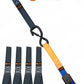 4 Sangles à cliquet LODD 4m x 25mm, Resistance 800kg. Crochets sécurisés et plastifiés et 4 Boucles Souples. LODD